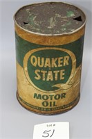 Quaker State Motor Oil Quart Can