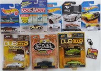 8 Collectible Cars in Packaging