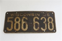1935 Wisconsin License Plate