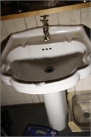 White Pedestal Sink