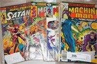 8 Marvel Comics Machine Man 1970's Comic Books