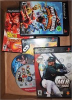 Microsoft Playstation 2 Seven Games Box Lot