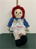 Large Vintage Rageddy Anne Doll-stained see photos