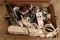 Ext Cords, Phone system, remotes, alarm clock