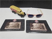 Reprod. Coke Cast Iron Truck & Postcards 12 per pk