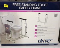 Freestanding toilet safety frame, new, as is