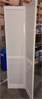 Two panel louvered door, 79" x 36"