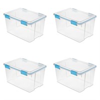 W4799  Sterilite 54 Qt. Gasket Box Blue x4