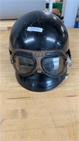 Vintage Harley Davidson Helmet w/Goggles