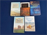 (5) Nicholas Sparks Hardbacks and paperback
