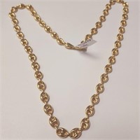 $5000 10K  24.5G 25" Gucci Link Hollow Necklace