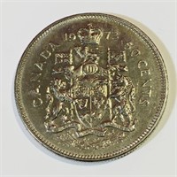 1973 Canada 50 Cent Coin