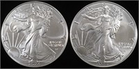 (2) 2024 AMERICAN SILVER EAGLES