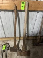 Qty 2 Axes - 1 is Single Axe, 1 is Double Axe