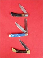 Three Pocket Knife Lot