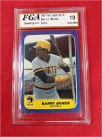 1986 Fleer Barry Bonds Rookie Card