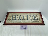 Hope Wall Decor Sign