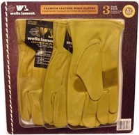 Wells Lamont Leather Work Gloves XXL 3 Pack