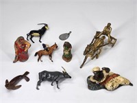 ASSORTED LOT OF LEAD FIGURES & ANIMALS