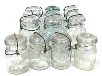 13 Vintage Ball Ideal Mason Jars