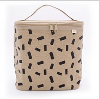 Nourish by SoYoung Black Confetti & Beige LunchBag