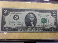 1976 $2 FRN W/case