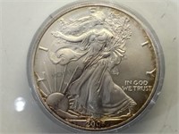 2003  American Silver Eagle, cased