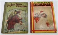 2 Night Before Christmas Hard Cover Books