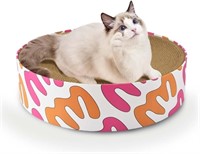 W326  Round Cat Scratcher Bed Lounge 2-in-1 16.5x