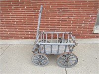 Antique primitive goat wagon.