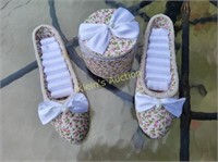 vanity items, fabric shoe ring holder, fabric box