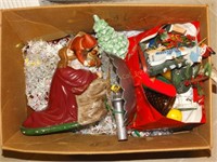 2 boxes assorted Christmas décor