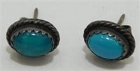 Southwestern Navajo Style Turquoise Sterling