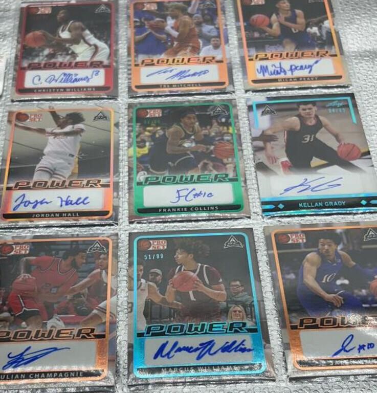 Topps basketball cards  autographed