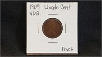 1909 VDB Lincoln Penny