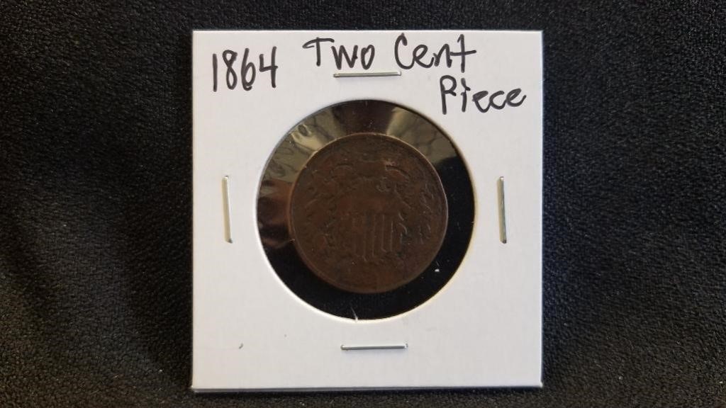 1864 2 Cent Piece