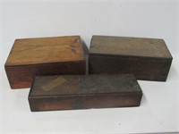 3 Wooden Advertising Boxes