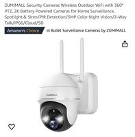 ZUMIMALL Security Cameras Wireless Outdoor WiFi