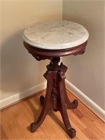 Eastlake Marble Top Plant Stand
