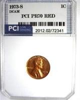 1973-S Cent PR70 DCAM RD LISTS $5250