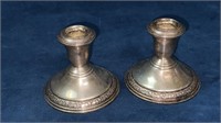 Sterling Silver Candle Holders.