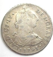 1791-IS 8 Reales VF+ Peru