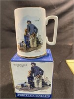 Norman Rockwell Porcelain Tankard Looking Out To