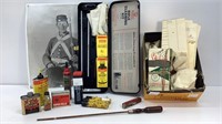Rifle cleaning kit, vintage oils, bbs, Daisy BBs,