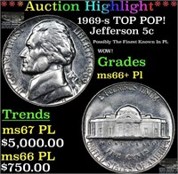 ***Auction Highlight*** 1969-s Jefferson Nickel TO