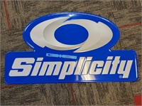 Simplicity Metal Sign