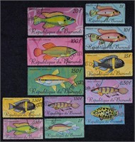 Ocean Life, Fish Stamps, Postal History, Philateli