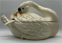 Porcelain Goose Soup Tureen