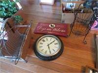 wall clock,picture,holder & magazine holder