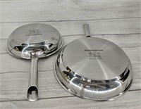 MAGGOPAN Frying Pan Set, 9.5" & 11", Stainless Ste